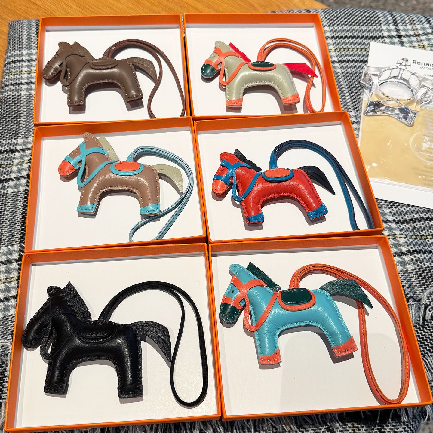 Genuine Leather Horse Bag Charm