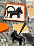 Genuine Leather Horse Bag Charm